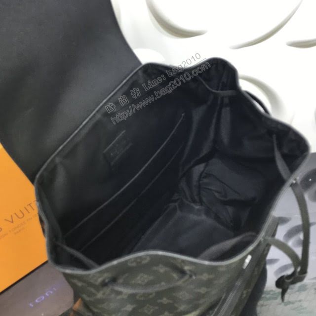 lv新款包包 路易威登Trio雙肩包 Monogram帆布 lv老花後背包  ydh3929